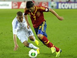 David es el delantero estrella de la 'Furia Roja' y busca triunfar con el Atleti. EFE /