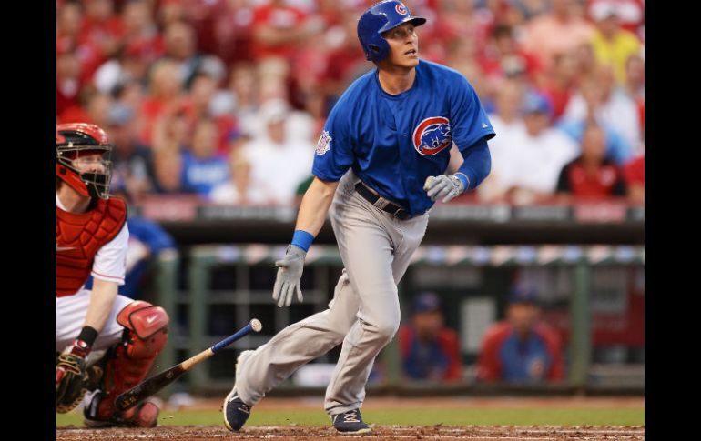 Ryan Sweeney durante el partido de hoy contra los Rojos de Cincinnati. AFP /