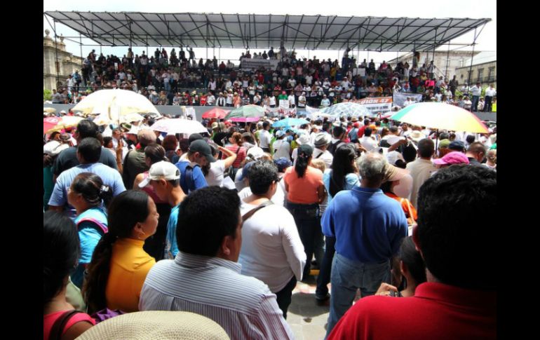 Aunque no se manifestaron en las calles, algunos maestros de Jalisco están en paro. ARCHIVO /