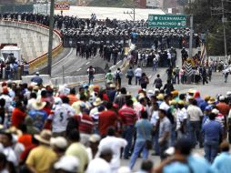 Buscan realizar un bloqueo en el mismo punto donde hace tres meses fueron desalojados por la PF. ARCHIVO /