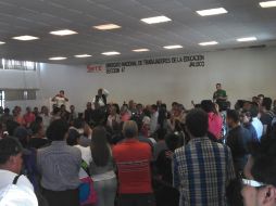 Trabajadores del SNTE a nivel estatal consideran que la dependencia no ha defendido sus derechos.  /