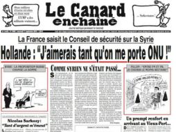 'Le canard enchainé' se caracteriza por su ácido sentido del humor en cuanto a temas de interés internacional. ESPECIAL /