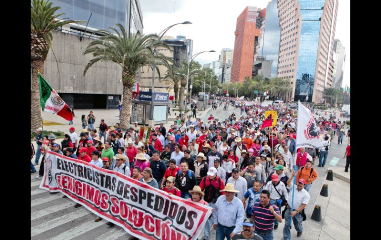 El SME consideran que fue todo un éxito la movilizaciones de este jueves en distintas dependencias de la capital. SUN /