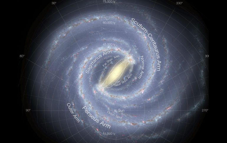 El bulbo de la Vía Láctea es una de las zonas más importantes y más masiva de la galaxia. EFE /