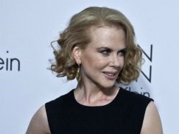 La actriz australiana Nicole Kidman posa sin problemas durante la celebración con Calvin Klein esa misma noche. EFE /