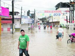 Misantla, en Veracruz, ofrecía este aspecto, tras sufrir inundaciones por el desbordamiento de ríos y arroyos. EFE /