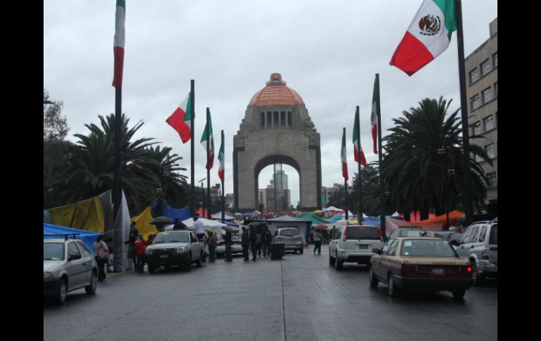 Se prevé que a las 23:00 horas lleven a cabo un ''Grito alternativo'' en el monumento a la Revolución. NTX /