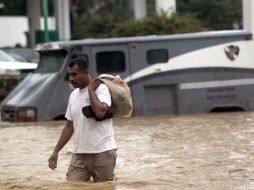 ''Manuel'' causó daños en la costa del Pacífico mexicano, principalmente en Guerrero (foto). En Jalisco, ocho municipios, sin clases. AFP /