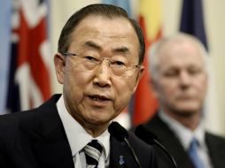 Ban Ki-moon dijo que desmantelar las armas químicas de Siria es un proceso que se puede realizar con voluntad política.  /