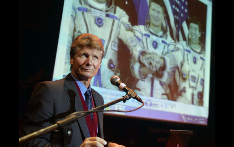 Padalka fue declarado Doctor Honoris Causa por la universidad peruana. AFP /