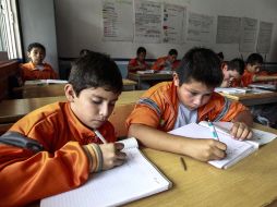 Colonia Santa Cruz de las Huertas. Un aula de la telesecundaria “Francisco J. Mujica”, de Tonalá. EL INFORMADOR /