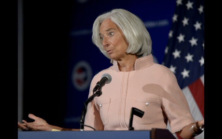 Christine Legarde sostiene que la desaceleración es vista como una transición a un crecimiento más equilibrado. EFE /