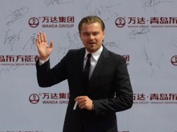 El actor Leonardo DiCaprio en la inauguración de Ciudad del Cine Oriental en Qingdao. AFP /