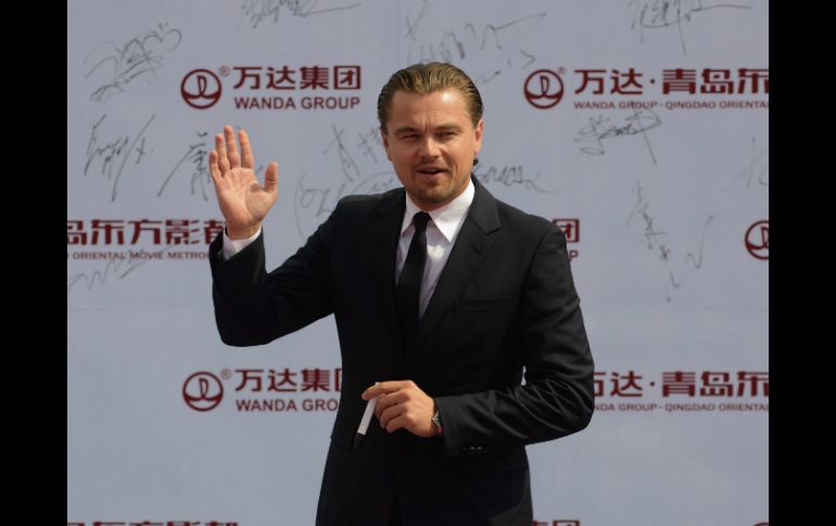 El actor Leonardo DiCaprio en la inauguración de Ciudad del Cine Oriental en Qingdao. AFP /