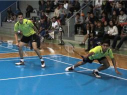 Andrés López y Lino Muñoz formarán parte de la representación mexicana en el panamericano de bádminton. ARCHIVO /