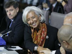 Lagarde, directora del FMI, en la reunión de ministros de Finanzas y gobernadores de bancos centrales de los países miembros del G20. ARCHIVO /