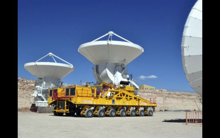 La última de las 66 antenas que componen este complejo científico situado en el norte de Chile. EFE /