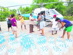 La empresa distribuyó 10 toneladas adicionales de alimentos básicos en el Estado de Guerrero. ESPECIAL /