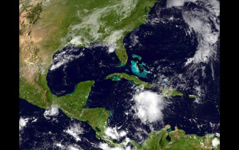 Imagen satelital de la tormenta Jerry. AFP /