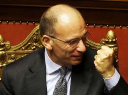 Enrico Letta se enfrenta a un voto de confianza que tendrá lugar en el Parlamento. AP /