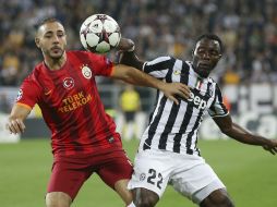 La Juve y el Galatasaray brindaron un disputado encuentro que culminó en empate. AP /