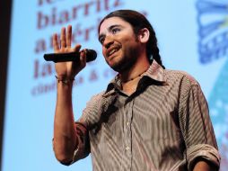 José Luis Valle después de haber presentado ''Workers'' en el festival francés. AFP /