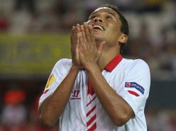 Carlos Bacca anotó en tiempo de compensación el segundo tanto de su equipo. AP /