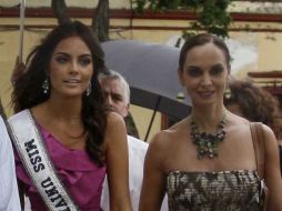 Jones desmintió tener una rivalidad con Ximena Navarrete, y adelantó que próximamente se publicarán fotografías donde posan juntas. ARCHIVO /