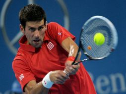 'Nole' confía en su suerte para no perder el número uno de la ATP. AFP /