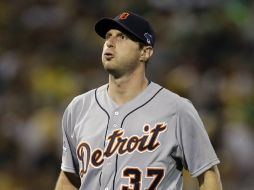 Max Scherzer, pitcher de los Tigres de Detroit, ponchó a 11 a lo largo de siete entradas. AP /