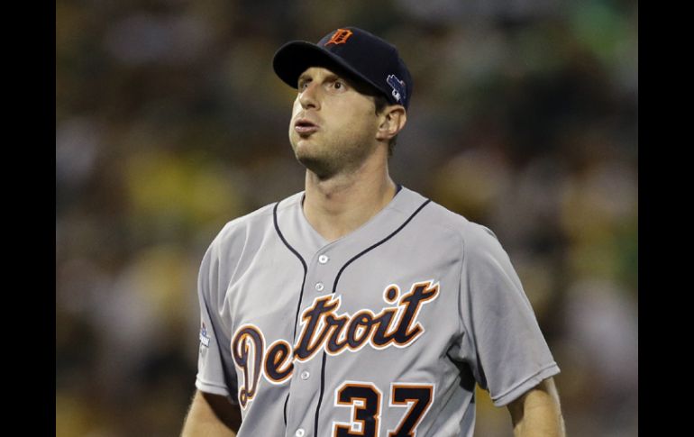 Max Scherzer, pitcher de los Tigres de Detroit, ponchó a 11 a lo largo de siete entradas. AP /