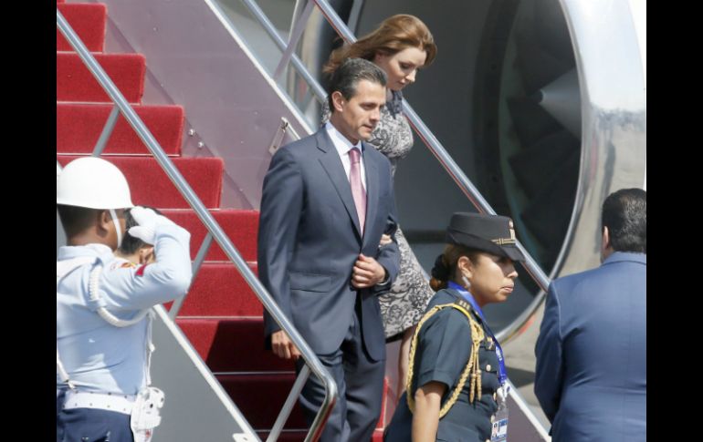 El Presidente Peña Nieto arribó esta mañana a Indonesia para participar en una reunión de líderes Económicos. EFE /