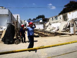 Tras el derrumbe, el Hospitalito se encuentra sin suministro de agua, motivo por el que analizarán toda su infraestructura.  /