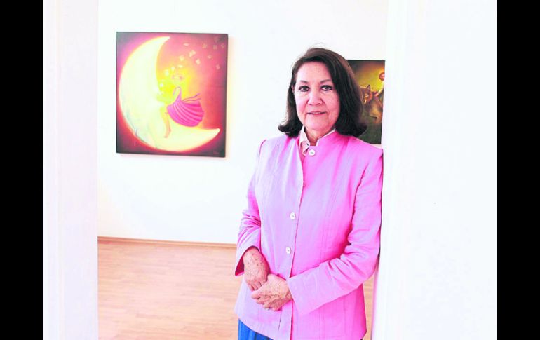 ''Es disciplinada, con una técnica depurada y surrealista'' señala la galerista Adriana Valdés sobre Patricia García. EL INFORMADOR /