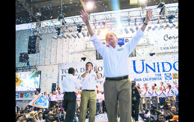 Francisco “Kiko” Campos, en plena campaña por la gubernatura de Baja California, que al final conservó para su partido. NTX /