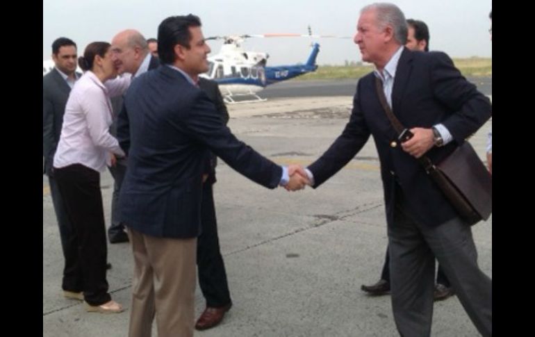 Encuentro del director general de CONAFOR con el Gobernador de Jalisco Aristóteles Sandoval. EL INFORMADOR /