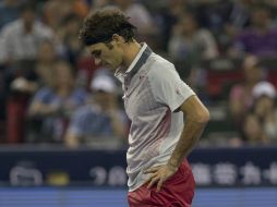 Roger no ha tenido un buen año y este duelo en China lo confirma. AP /