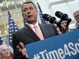 John Boehner anuncia que se organizará en una votación para levantar temporalmente el límite de la deuda. AFP /