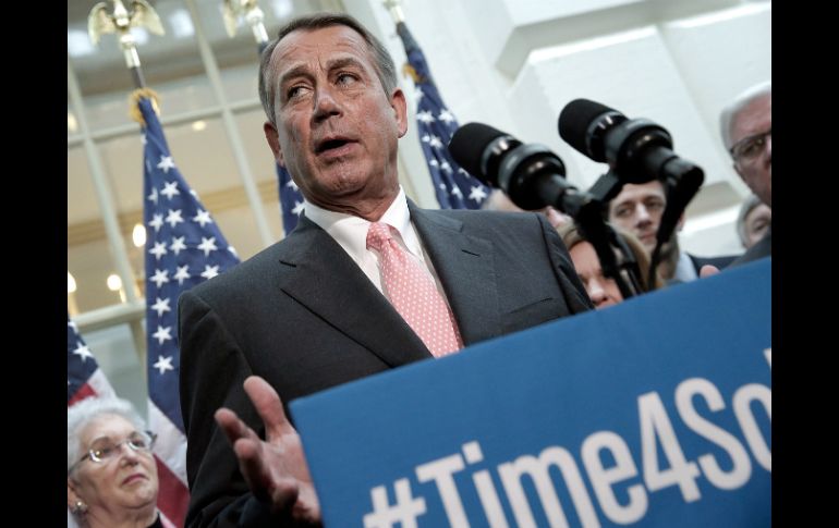 John Boehner anuncia que se organizará en una votación para levantar temporalmente el límite de la deuda. AFP /