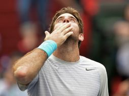 Del Potro cometió sólo ocho errores no forzados en un triunfo de 6-3, 6-3 sobre Almagro. AFP /