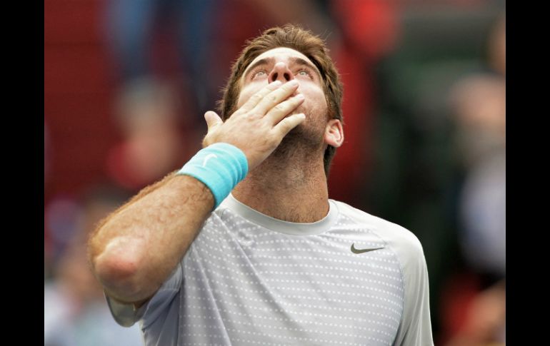 Del Potro cometió sólo ocho errores no forzados en un triunfo de 6-3, 6-3 sobre Almagro. AFP /