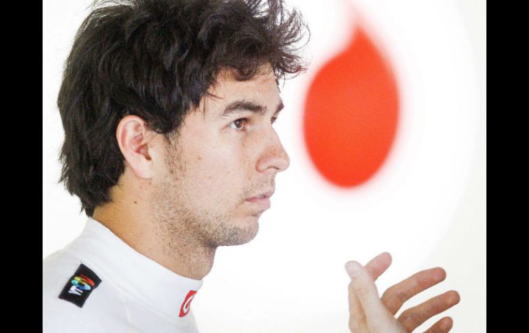 Tras lo sucedido en Corea del Sur, ''Checo'' espera tener un cuidado especial con las gomas. EFE /