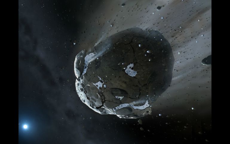 Una cuarta parte de la masa del asteroide está compuesta por agua. ARCHIVO /