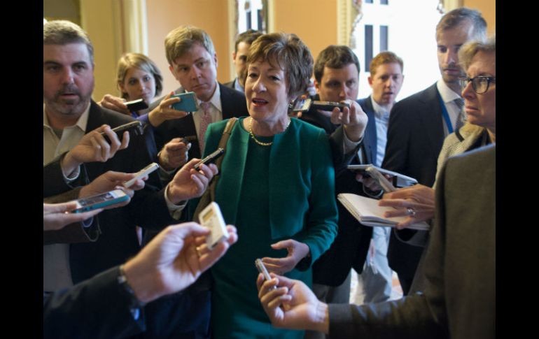 Susan Collins, senadora republicana, presentó una propuesta alternativa, pero tampoco tuvo éxito. AP /