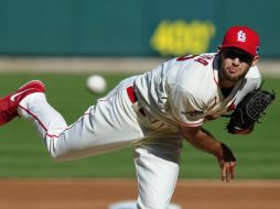 Michael Wacha sólo ha permitido dos carreras y siete imparables en los recientes 22 innings de labor. AP /