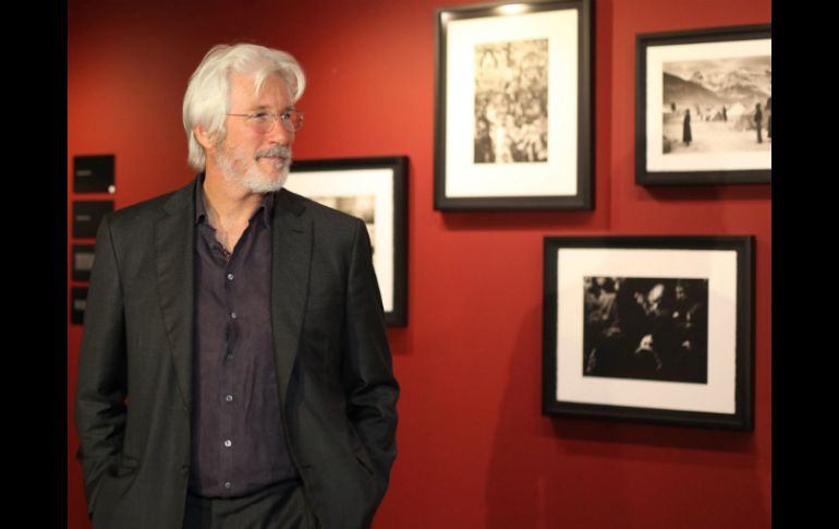 Richard Gere inaugura exposición sobre la lucha del pueblo tibetano. EFE /