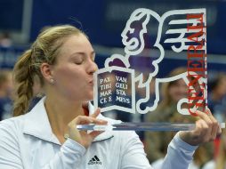 Angelique Kerber consigue la victoria en el torneo de Tenis de Linz. AP /
