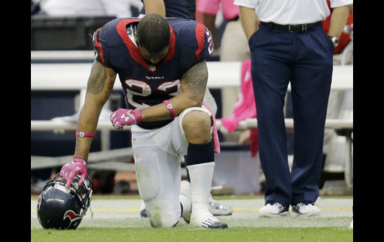 Arian Foster refleja lon que pasa actualmente con los Texanos, que han perdido cuatro en fila. AP /