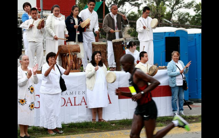 Fueron 21 los puntos de animación a lo largo de la ruta del Maratón Internacional de Guadalajara.  /