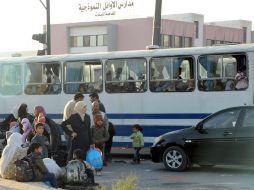 Los trabajadores fueron liberados en la región de Idlib, donde fueron secuestrados ayer, cuando regresaban a Damasco. EFE /